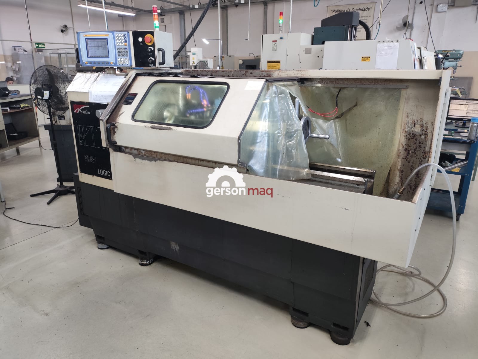 TORNO CNC NARDINI LOGIC 195 II - ANO 2003 - COMANDO MCS